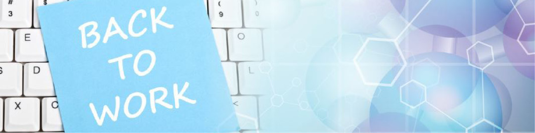 Back to work header